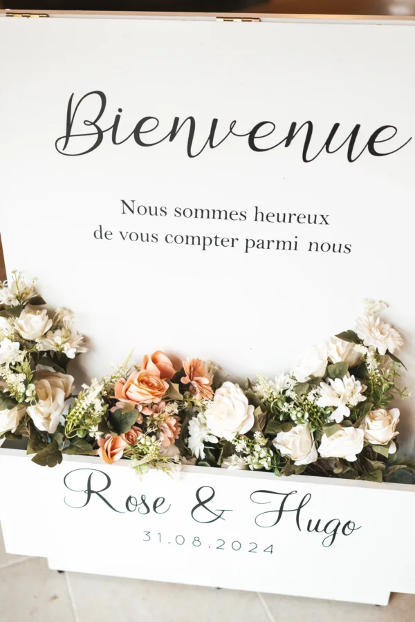 Panneau de bienvenue fleuris XL – Image 2