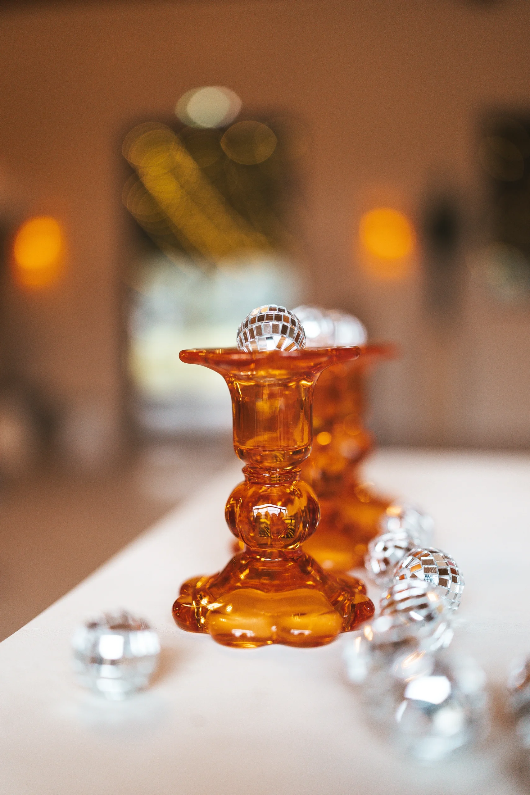 Bougeoirs orange